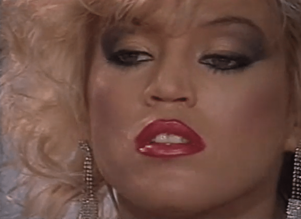A Look Back at 1987's "Jane Bond Meets Golden Rod" Amber Lynn in Jane Bond Meets Goldenrod (1987).